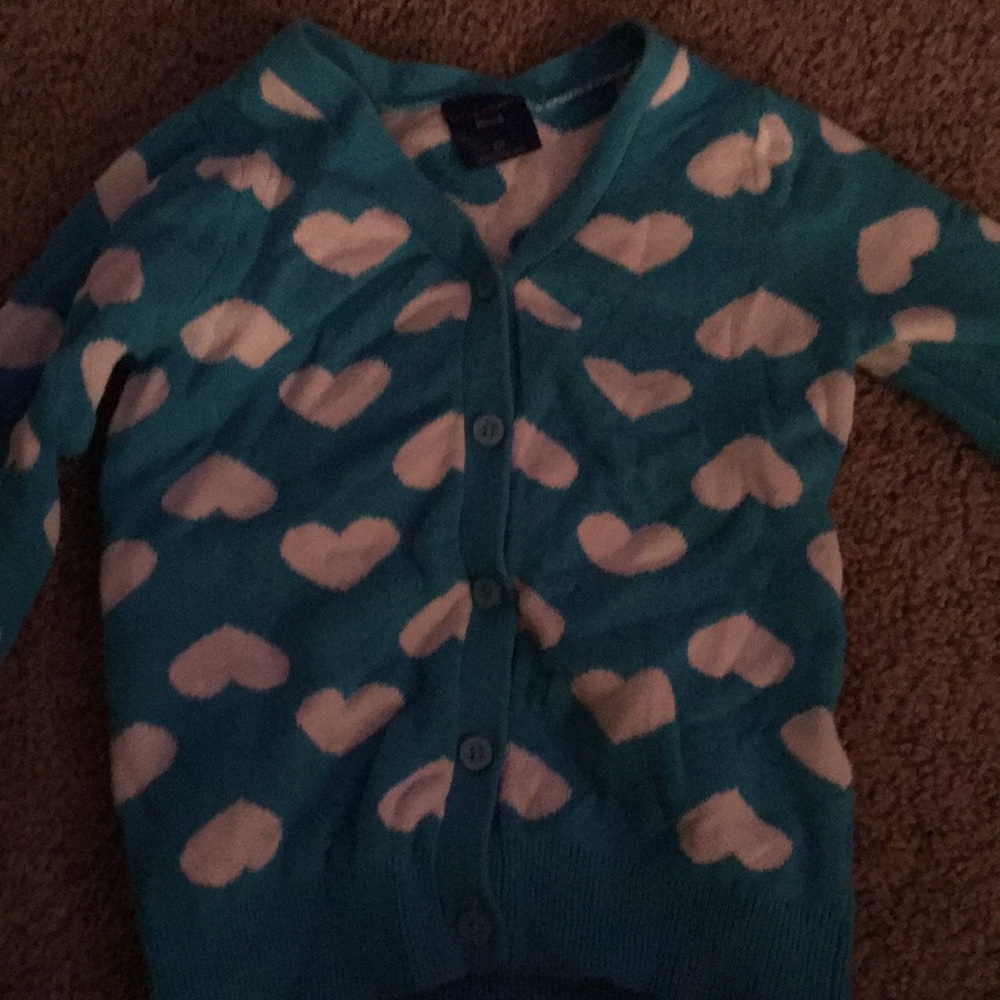 Girls button up sweater